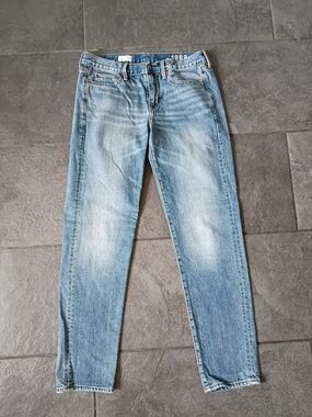GAP Sexy Boyfriend Light Blue Wash Denim Straight Leg Jeans 6 Tall